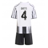 Juventus Federico Gatti #4 Domaci Dres za djecu 2025-26 Kratak Rukav (+ Kratke hlače)